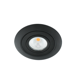 Letsleds LED spot XL kantelbaar 5Watt rond ZWART IP65 dimbaar