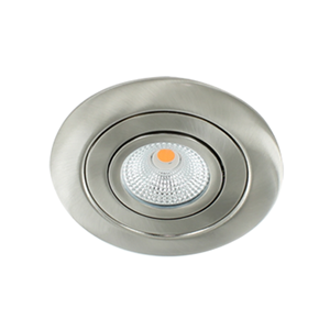 Letsleds LED spot XL kantelbaar 5Watt rond NIKKEL IP65 dimbaar