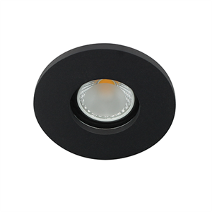 Letsleds Camilla LED spot GU10 COB 3Watt rond ZWART IP65 dimbaar
