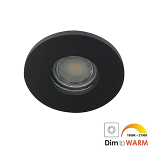 Letsleds Camilla LED spot GU10 7Watt rond ZWART IP65 dimbaar