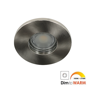 Letsleds Camilla LED spot GU10 7Watt rond NIKKEL IP65 dimbaar