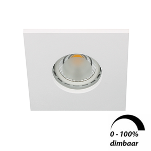 Letsleds Camilla LED spot GU10 6Watt vierkant WIT IP65 dimbaar