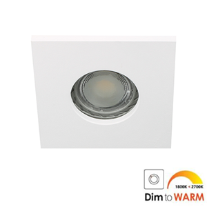 Letsleds Camilla LED spot GU10 7Watt vierkant WIT IP65 dimbaar