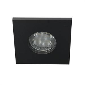 Letsleds Camilla LED spot GU10 4Watt vierkant ZWART IP65 dimbaar