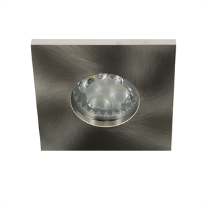 Letsleds Camilla LED spot GU10 4Watt vierkant NIKKEL IP65 dimbaar