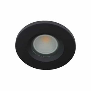 Letsleds Camilla LED spot GU10 COB 3Watt rond ZWART IP65 dimbaar