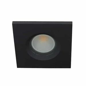 Letsleds Camilla LED spot GU10 COB 3Watt vierkant ZWART IP65 dimbaar