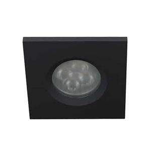 Letsleds Camilla LED spot GU10 4Watt vierkant ZWART IP65 dimbaar