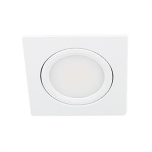 Letsleds Bella Ondiepe LED spot kantelbaar 5Watt vierkant WIT dimbaar - interne driver