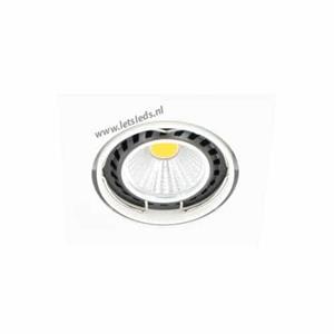 Letsleds LED spot WIT kantelbaar MR16 COB 5Watt vierkant dimbaar (12Volt)