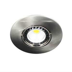 Letsleds LED spot kantelbaar MR16 COB 3Watt rond NIKKEL dimbaar (12 Volt)