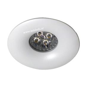 Letsleds LED spot MR16 4Watt rond WIT dimbaar (12 Volt)