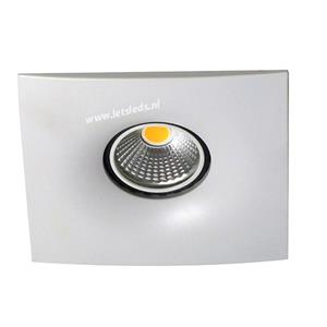 Letsleds LED spot MR16 COB 3Watt vierkant WIT dimbaar (12 Volt)