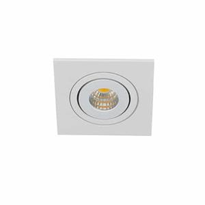 Letsleds Libra LED mini spot kantelbaar 3Watt vierkant WIT dimbaar