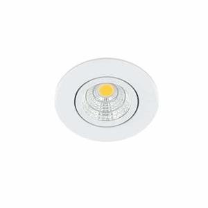 Letsleds LED mini spot kantelbaar 3Watt rond WIT dimbaar