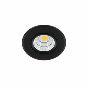 Letsleds LED mini spot kantelbaar 3Watt rond ZWART dimbaar