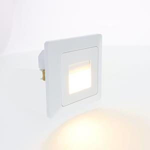 Letsleds LED wand-trapverlichting 1.5Watt WIT vierkant