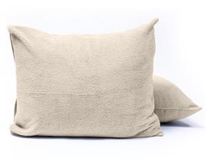 RoyalTextile - Teddy Kussenslopen Crème - 2-pack - Default Title