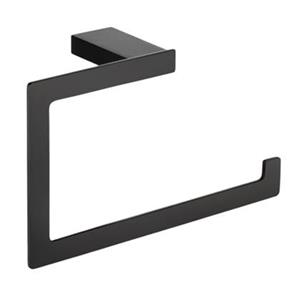 Vtw Living  Handdoekhaak Mat Zwart - Handdoekring - Massief Messing