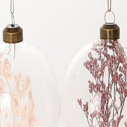Hbx deco Hang. ei droog bloemen l8b6 cm roze - 