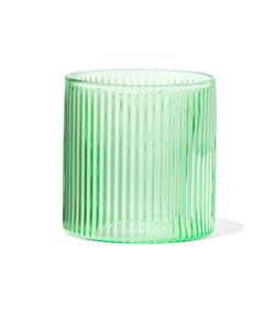 HEMA Glas Voor Geurkaars XS Ribbel Groen (groen)