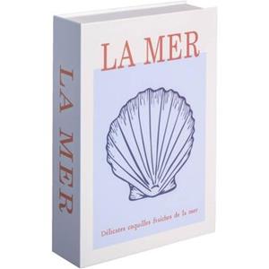 Leen Bakker Opbergboek La Mer - blauw - 5x23x16 cm