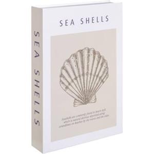 Leen Bakker Opbergboek Seashell - naturel - 5x30x21 cm