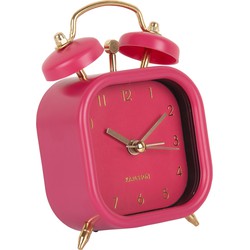 Karlsson  Wekker Metallic Glam Vierkant - Dark pink
