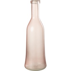 J-Line  Vaas Bruni Glas Lichtroze Medium - 14.5x14.5x45cm