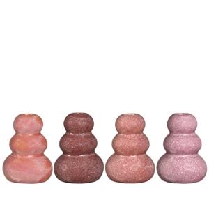 Ideas 4 Seasons Pebble Vaas H9,5xØ7cm Pink 4ass Colours