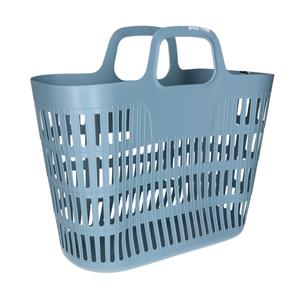 CM Flexibele wasmand/tas - blauw - 25 liter - kunststof - 47 x 18 x  - opbergen -