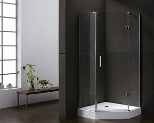 Neuer Vijfhoek douchecabine 90x90 met 1 deur