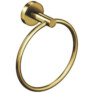 BES LED Handdoekring - Leoni Rimbo - 16cm - Rond - PVD - Geborsteld Goud