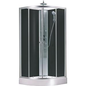 Xellanz Jupiter Complete Douchecabine - 90x90x225cm - Aluminium - Mat Chroom - 5mm Glas