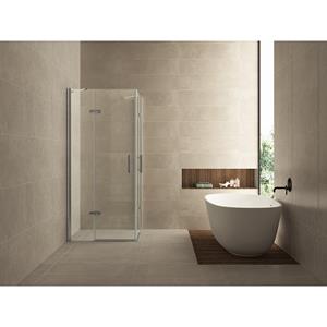 Wiesbaden Double Hoekinstap Douchecabine met 2 Draaideuren - 900x900x2000x8mm - NANO - Helder Glas/Chroom