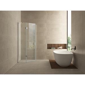 Wiesbaden Pento Douchecabine met 1 Draaideur 900x900x2000x8mm - NANO - Helder Glas/Chroom