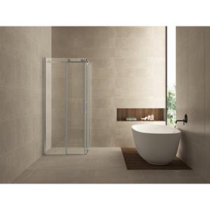 Wiesbaden Entra Hoekinstap Douchecabine met 2 Schuifdeuren - 900x900x2000x8mm - NANO - Helder Glas/Chroom