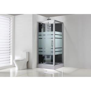 Xellanz Thermo Complete Douchecabine - 90x90x228cm - Aluminium - 5mm Glas