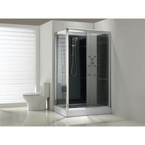 Xellanz Sunshine Rechts Complete Douchecabine - 120x90x218cm - Aluminium - 5mm Glas