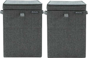 Brabantia Wasboxen Pepper Black Duo Pack