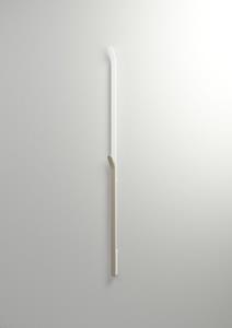 Instamat Elektrische Radiator Stick  ARC Handdoekwarmer 170 cm 34W Gepolijst Aluminium Soft Wit
