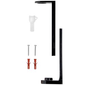V-Touch Houder voor dispenserfles Guest Love/Circular Life om te schroeven; 18.8 cm (H); zwart; 10 stuk / verpakking