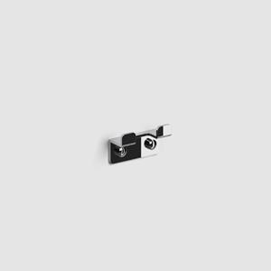 Clou Dubbele Handdoekhaak  Fold 3,7 x 6,6 cm Chroom