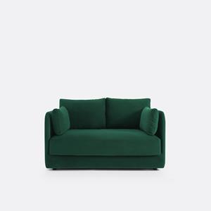 LA REDOUTE INTERIEURS Sofa, compacte 2-zit, fluweel, Carmel
