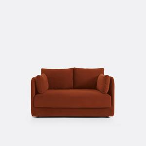 LA REDOUTE INTERIEURS Sofa, compacte 2-zit, fluweel, Carmel