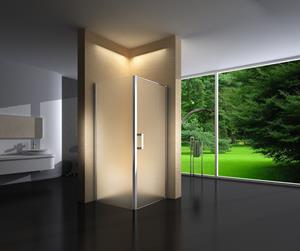 Sanifun douchecabine Vincenta R 90 x 90 Z mat glas.