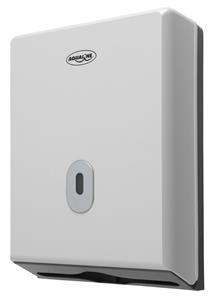 Aqualine papieren handdoek dispenser 25x35 wit