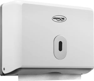 Aqualine papieren handdoek dispenser 26x20,5 wit