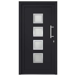 vidaXL Voordeur 108x208 cm antraciet