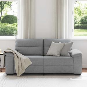 vidaXL 2-zitsbank 140 cm stof lichtgrijs